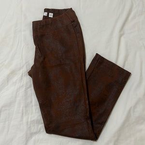 Brown printed pants